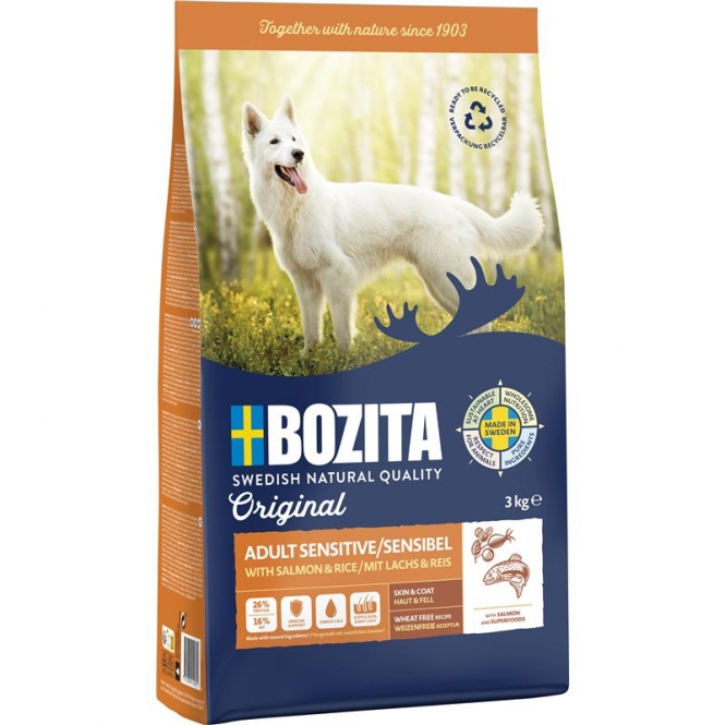 Bozita Original Adult Sensitive Skin & Coat - 12 kg