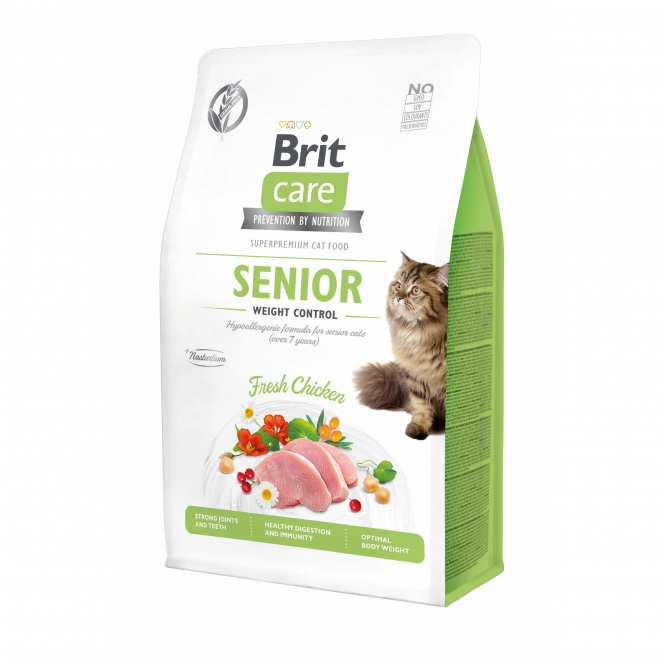 Brit Care Cat Grain-Free - Senior - Weight Control - 2kg