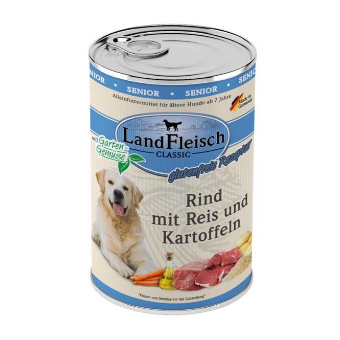 Landfleisch Dog Classic Senior Rind mit Kartoffeln & Gartengemüse 400g