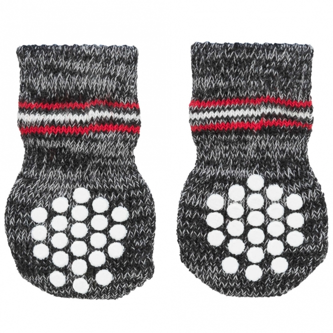 Trixie Hundesocken - Grau - L-XL