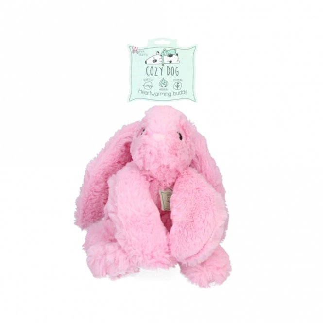 Cozy Dog Bunny mit Herzschlag und Wärmekissen - Rosa