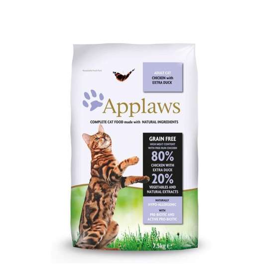 Applaws Cat Trockenfutter Hühnchen mit Ente - 7,5 kg