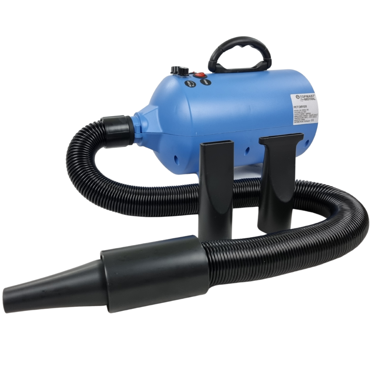 TOPMAST MISTRAL 2.0 HUNDEFÖHN BLOWER 2400 WATT LEISTUNG - HELLBLAU