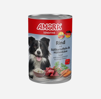 AMORA Dog Sensitive Rind & Süßkartoffel - 400 g