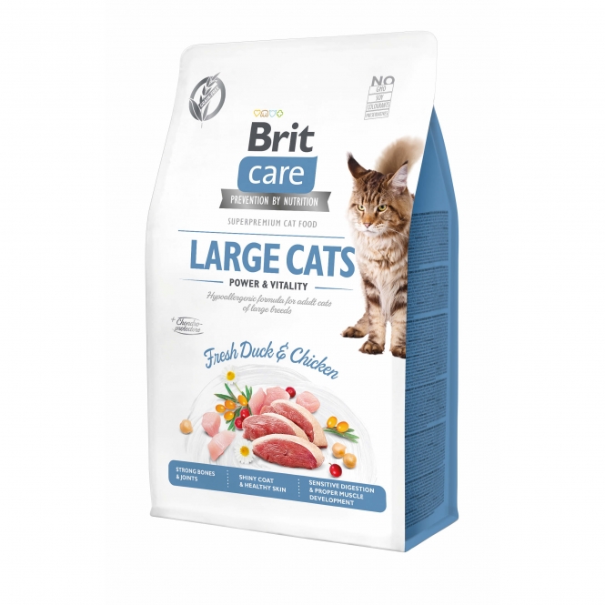 Brit Care Cat Grain-Free - Large cats - Power & Vitality - 2kg