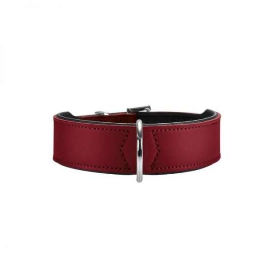 Hunter Halsband Basic 42 nickel, Hals 35-39,5 cm - rot