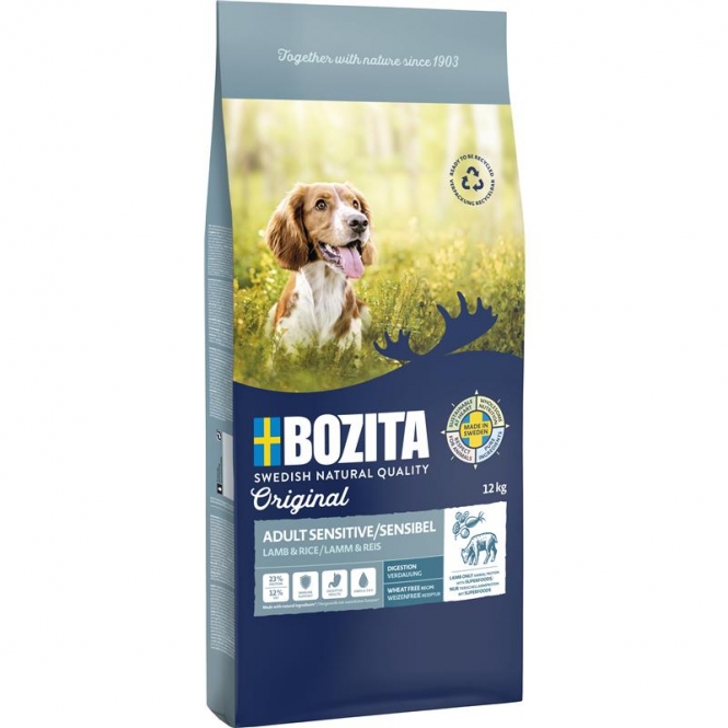 Bozita Original Adult Sensitive Lamm & Reis - 12 kg