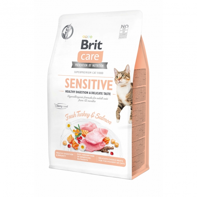 Brit Care Cat Grain-Free - Sensitive - Healthy Digestion - 2kg