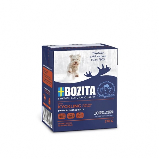 Bozita Dog Tetra Recard Happen in Gelee Hühnchen & Reis 370g