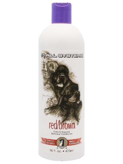 #1 All Systems Farbauffrischender Hundeconditioner "RED"473ml