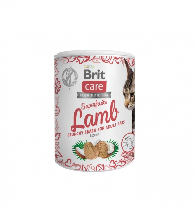 Brit Care Cat Snack Superfruits - Lamb 100g