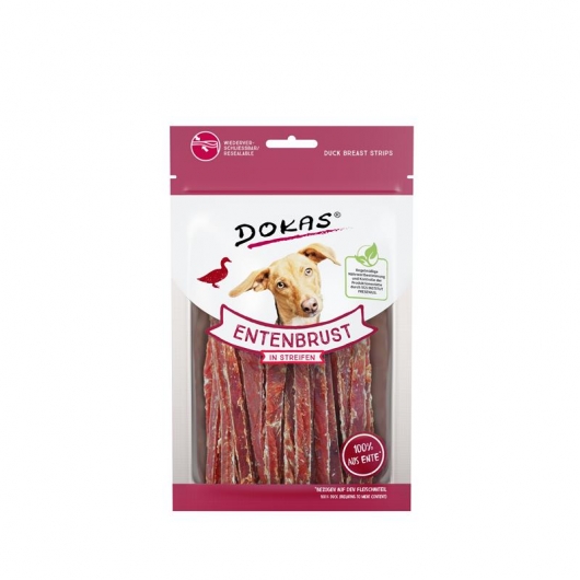 Dokas Hunde Snack Entenbrust in Streifen 70 g