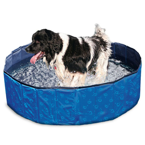 Karlie Flamingo DOGGY POOL Swimmingpool für Hunde - Blau gemustert - 80 cm