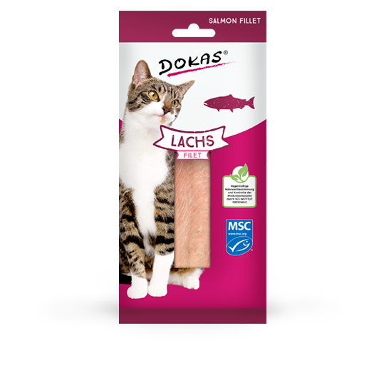 Dokas Cat Snack Filet Lachs 22g