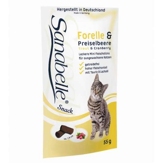 Sanabelle Snack mit Forelle & Preiselbeere 55g