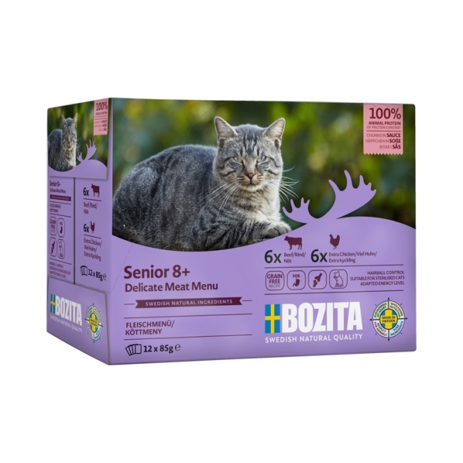 Bozita Cat Frischebeutel Senior 8+ Multibox 12x85g