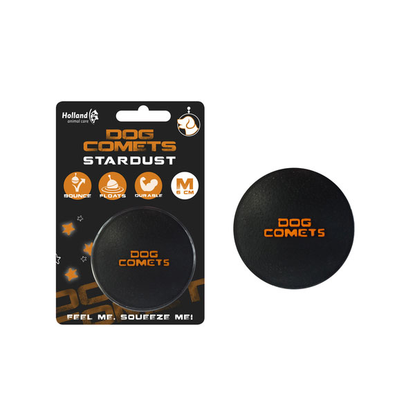 Dog Comets Ball Stardust - Schwarz/Orange